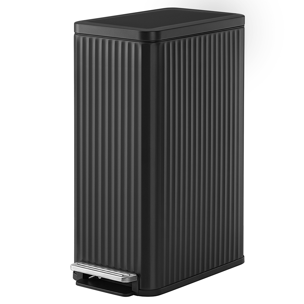 SONGMICS Mülleimer Küche 50 L, Tretmülleimer mit Softclose-Deckel LTBB35350BZ02