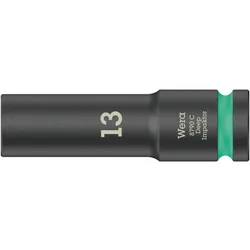 Wera 8790 C Impaktor Deep Steckschlüsseleinsatz mit 1/2"-Antrieb Türkis - 05004830001 - Türkis