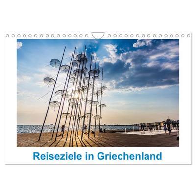 Reiseziele in Griechenland (Wandkalender 2026 DIN A4 quer), CALVENDO Monatskalender