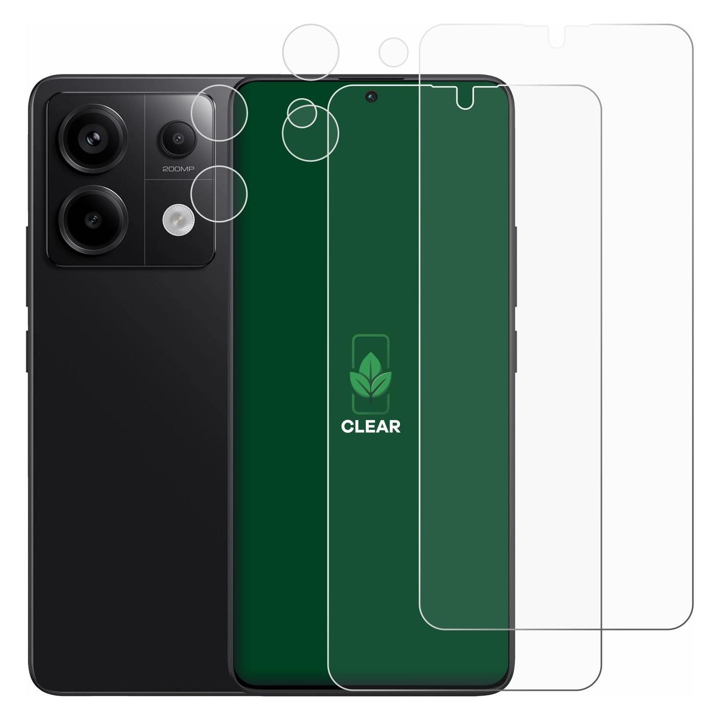 ScreenLeaf Schutzfolie für Xiaomi Redmi Note 13 Pro 5G (Display+Kamera) Displayschutz Display Schutz Folie (Xiaomi Redmi Note 13 Pro 5G) (6153232)