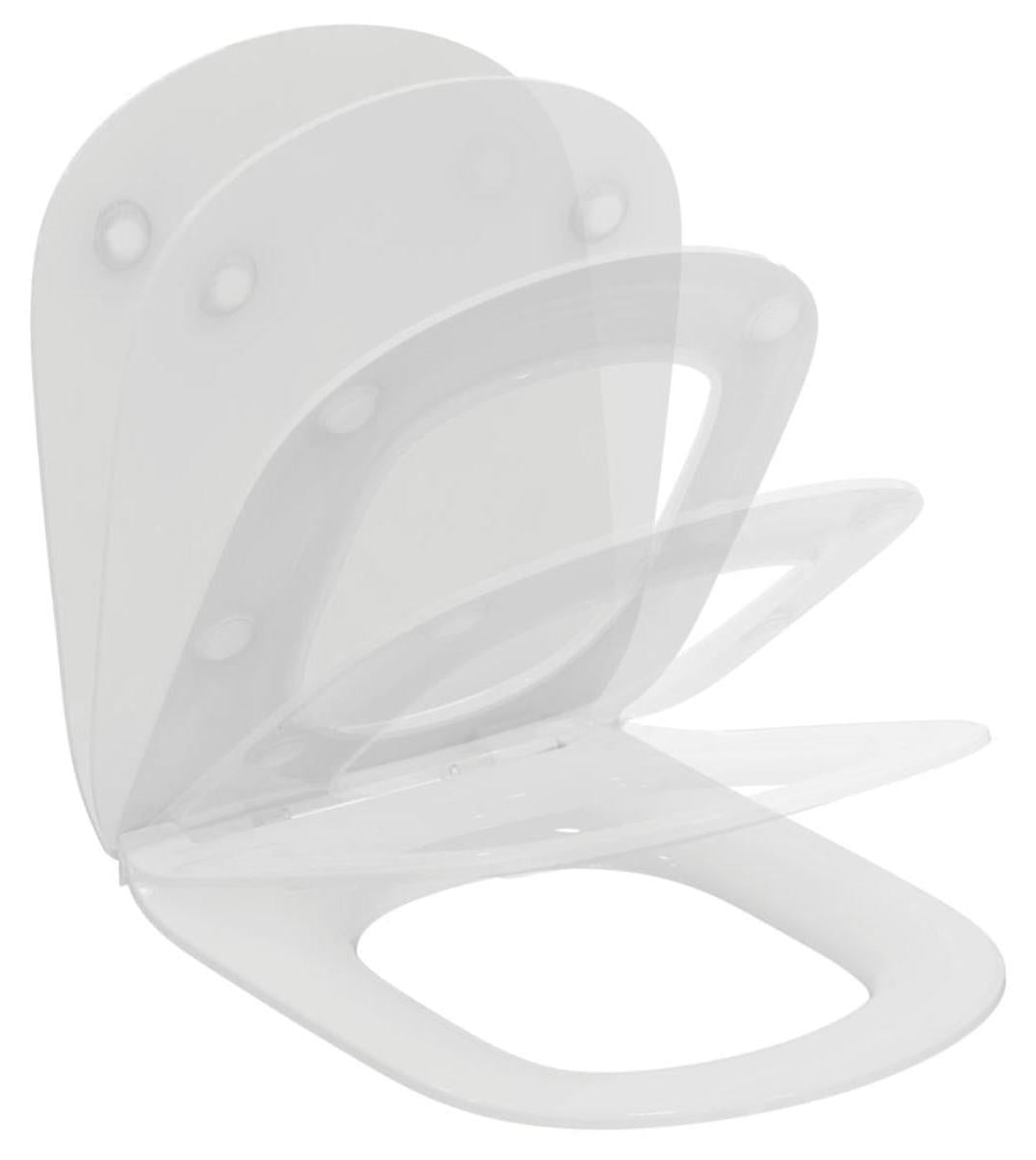 Ideal Standard Slanke zadel Tesi met vertraagde sluiting