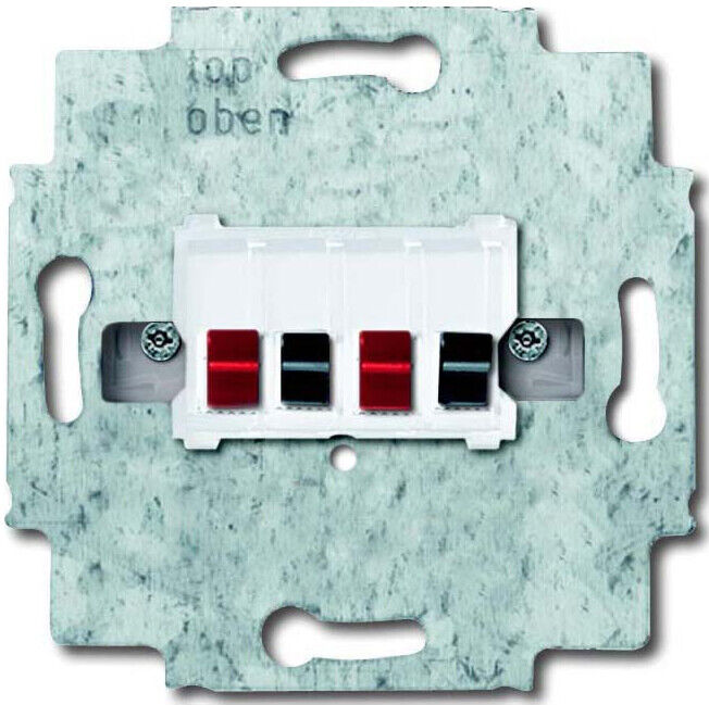 Busch-Jaeger Boîte de connexion haut-parleur 2x, blanc alpin 0248/04-101 (2CKA000230A0403)