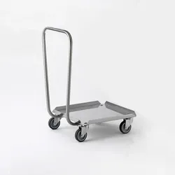Tournus Transportwagen / Rollgestell für Körbe 500x500mm mit Edelstahlgriff