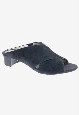 Wide Width Women's Va Va Voom Mule by Ros Hommerson in Black Suede (Size 7 W)