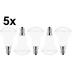 HWH LED SMD Lampe R50, 5er Set, 120°, E14, 5W, 2700K, 470lm BLU-49239