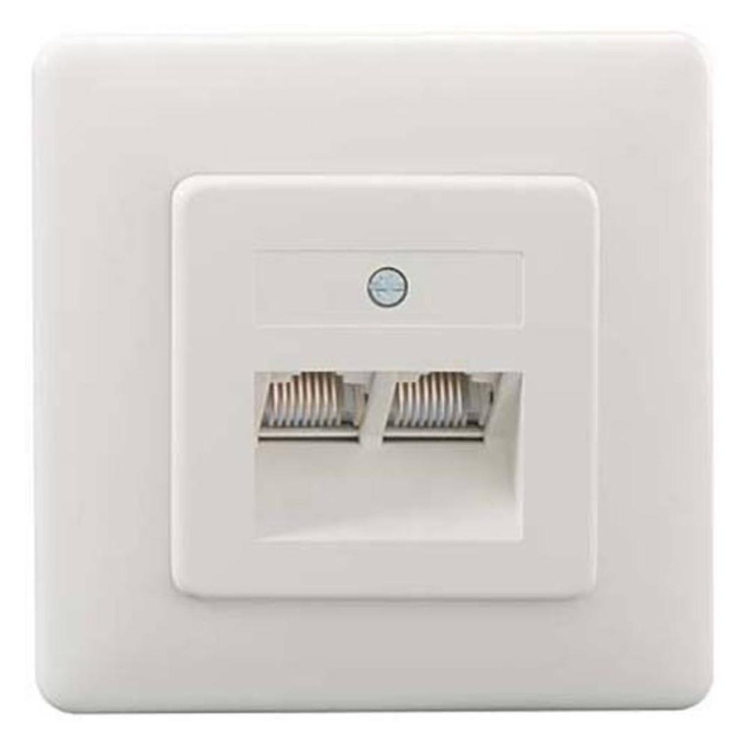 Rutenbeck UAE 2x8 (8) Up rw - Anschlussdose, Unterputz (13010246)