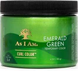 As I Am Curl Color Temporary Hair Color Emerald green 182 g