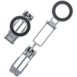 Leofoto Smartphone Halter PS-5 mit MagSafe Magnethaftung (Stativ Smartphone Halterung), Stativ Zubehör, Silber