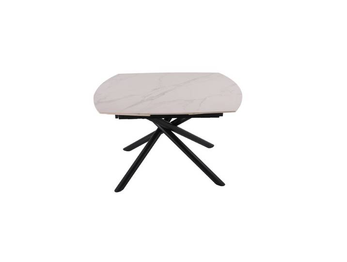 Table extensible L.120/180 cm CECILIA Blanc mat