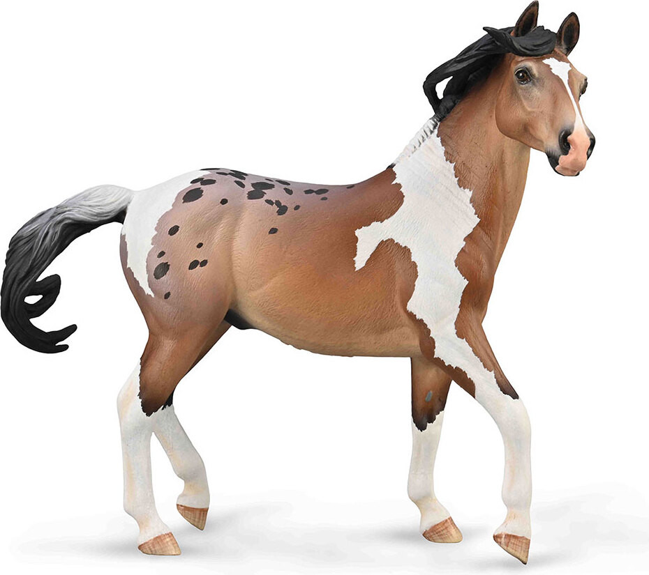 Collecta Mustang Bay Pintaloosa-hengst, bruin