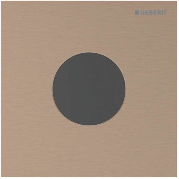 Geberit Typ 40 Abdeckplatte 246120QB1 für Urinalsteuerung IR, Round, rotgold gebürstet