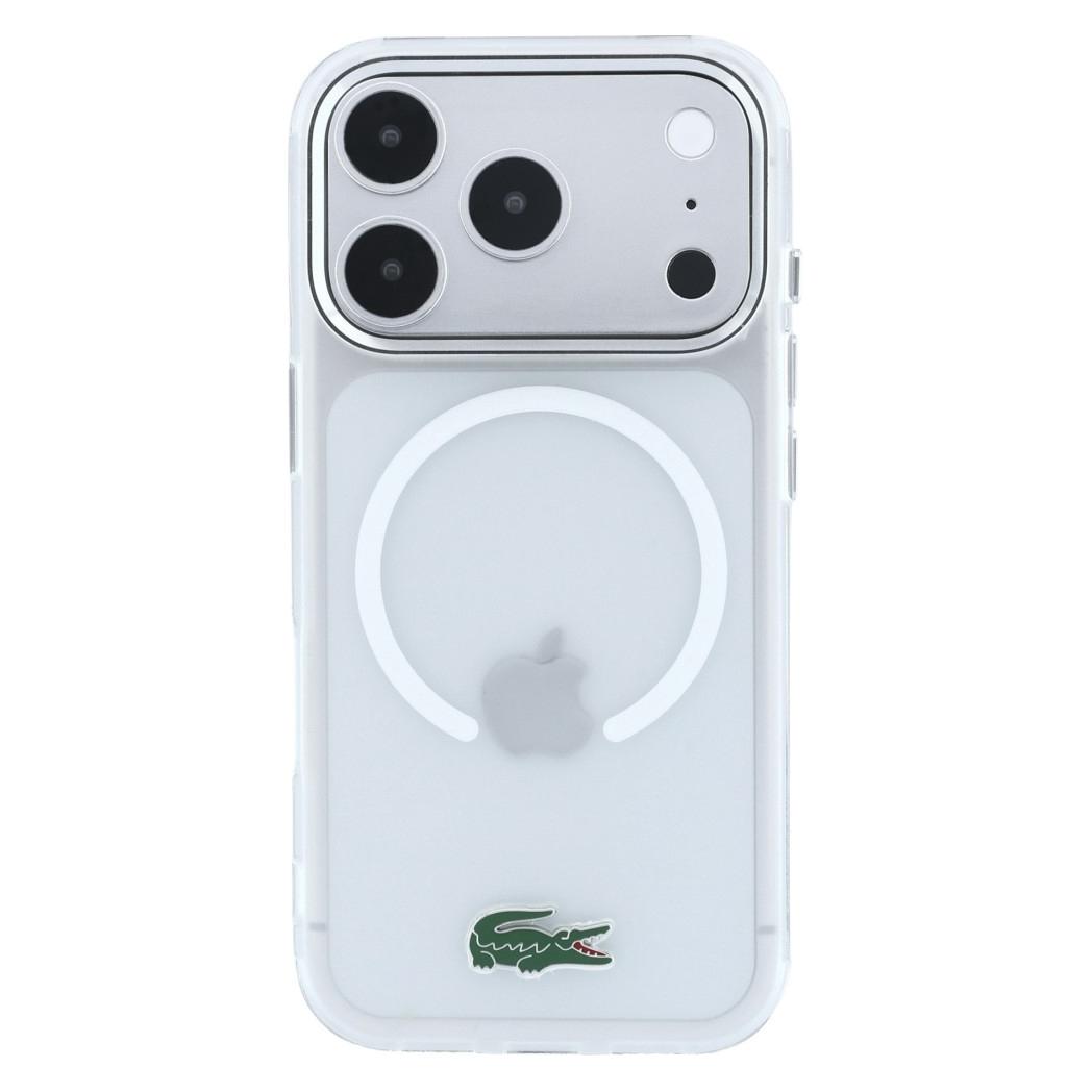 Lacoste IML Frosted Laquer Logo MagSafe Case for iPhone 18 Pro / 17 Pro Transparent (Apple iPhone 17 Pro, Apple iPhone 18 Pro) (77203699)