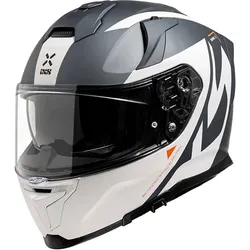 IXS Rapid 2.0 Graphic, Integralhelm - Matt Weiß/Grau - L