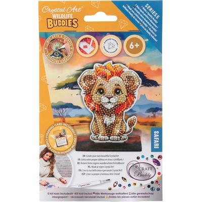 Craft Buddy CAFGR-31GEN040 - Crystal Art Wildlife Buddies, Safari, Lion, Serie 5, Diamond Painting