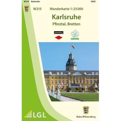 W215 Wanderkarte 1:25 000 Karlsruhe, Sonstige von , Landesamt für Geoinformation und Landentwicklung Baden-Württemberg (LGL), 978-3-86398-441-0