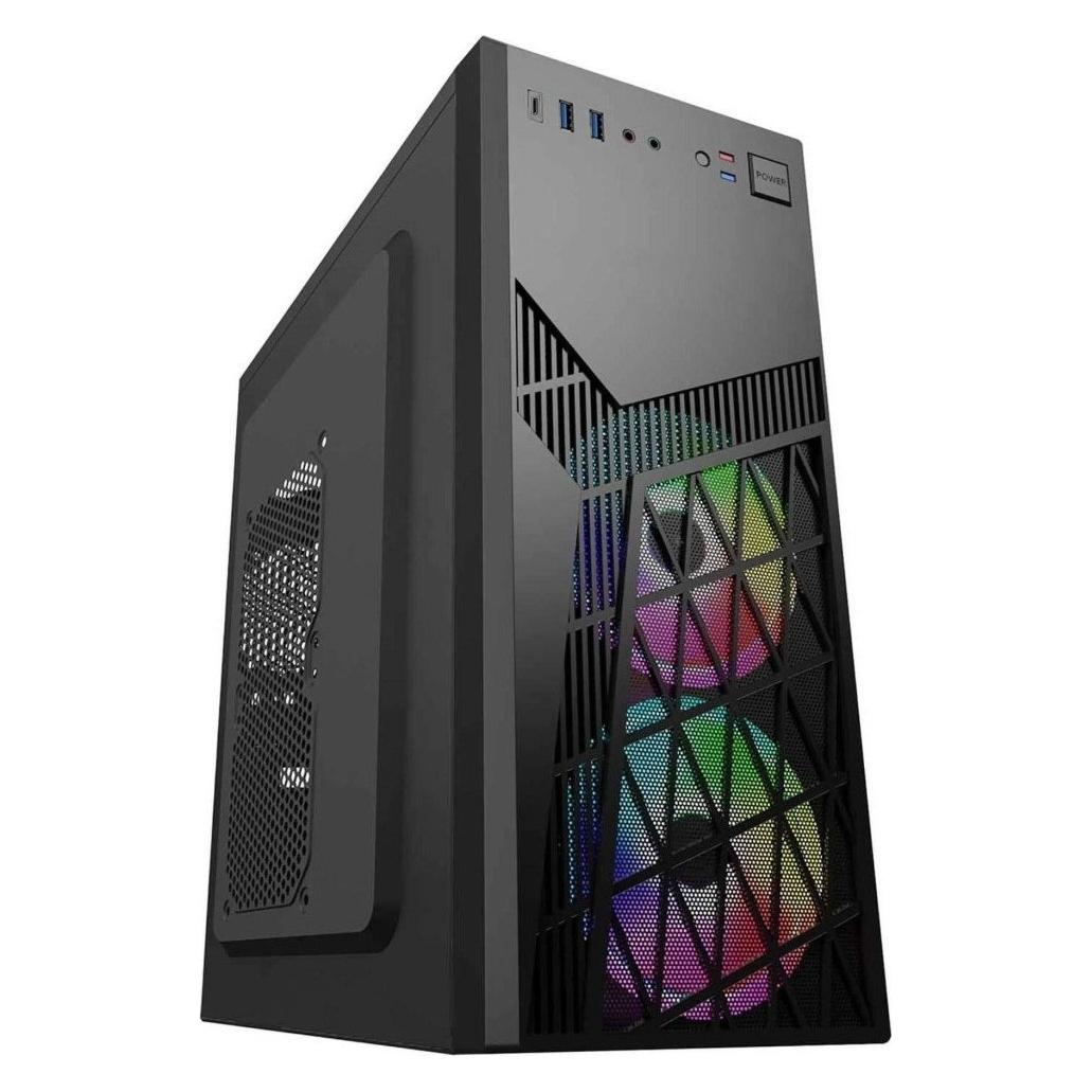Eurocase skříň ML N6-560B, ATX, 2x USB-A, 1x USB-C, 2x 120mm ARGB Fan, černá (ATX, mATX, Mini-ATX) (P001041859566)