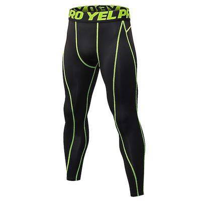 Herren Kompressionshose Kompressionsstrumpfhosen Sport-Baselayer Hohe Taille Unterteile Fitnessstudio Athleisure Trainieren Frühling Herbst Schnelltrocknend Fitnessstudio Basketball sportlich Normale