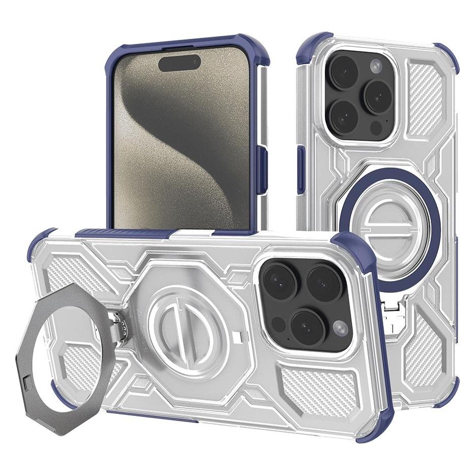 Techsuit - Carbon Shield PRO - iPhone 15 Pro - Blue Transparent (Apple iPhone 15 Pro) (59456606)