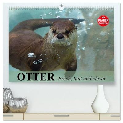 Otter. Frech, laut und clever (hochwertiger Premium Wandkalender 2027 DIN A2 quer), Kunstdruck in Hochglanz