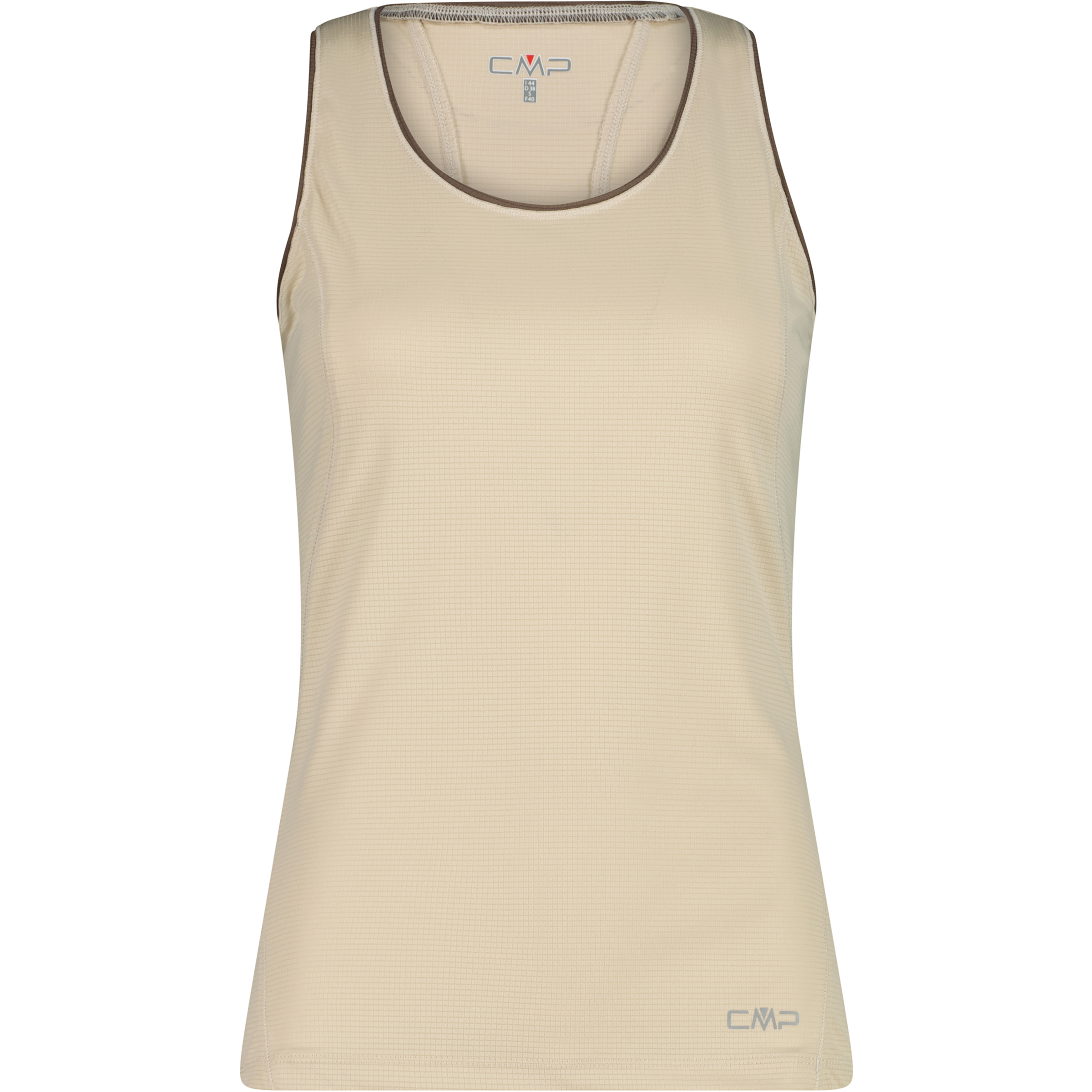 CMP Top Damen Tanktops beige Größe S Trailrunning | Laufen Geruchsneutralisierend