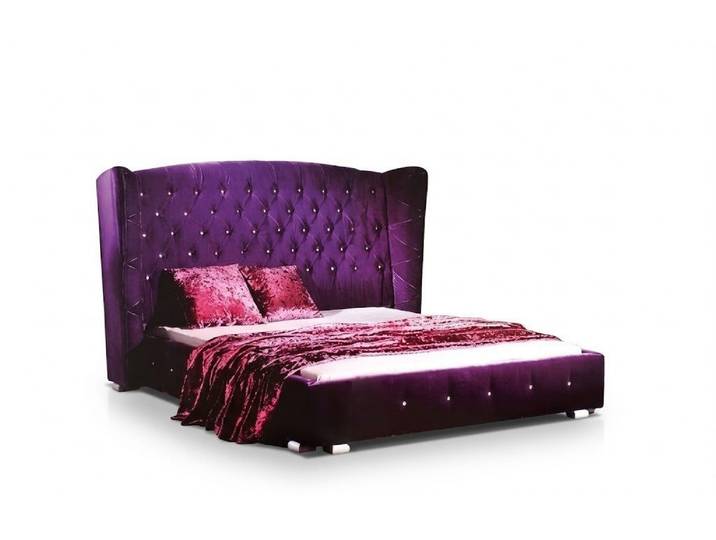 JVmoebel Bett Chesterfield Bett mit edler Baumwoll-Optik und Knopfheftung Sofort (Bett), Made in Europa