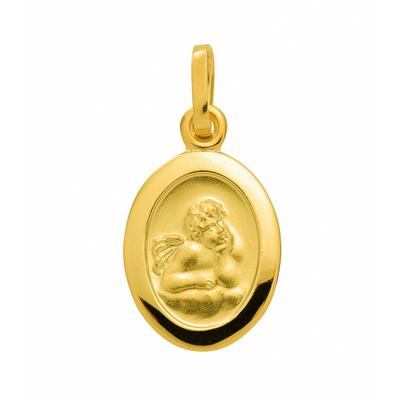 Kettenanhänger ADELIA´S "Medaille Amor 585 Gold ( 14K )", gold, Schmuckanhänger, Damen, Gold, Kettenanhänger, Goldanhänger Amor
