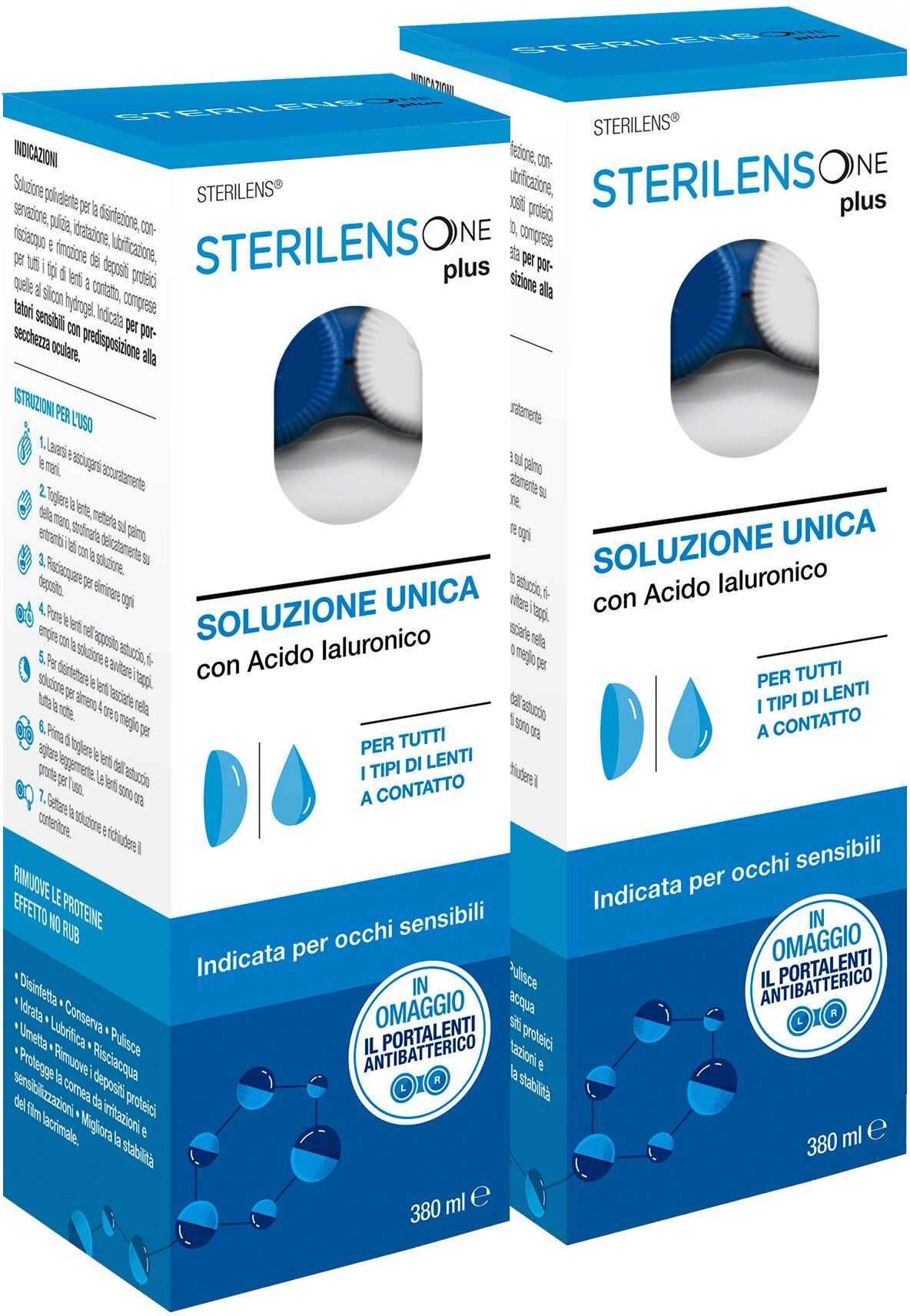 EUROSPITAL SpA Sterilens One Plus Bipack 2 X 380ml (Bipack)