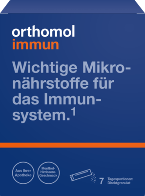 Orthomol pharmazeutische ORTHOMOL Immun Direktgranulat Himbeer/Menthol 7 St 08885943