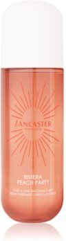 Lancaster Eau de Hair & Body Mist névoa perfumada para rosto, corpo e cabelo fragrâncias Peach Party 236 ml. Eau de Hair & Body Mist