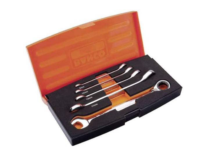 Bahco 1RM/S5-5-delige Combi-handschroeven met schroefdraadwiel en tappen