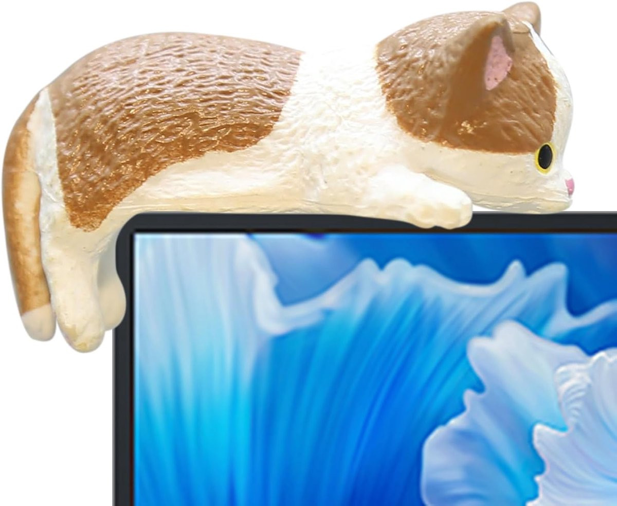 Mini Kat Beeldjes - Realistische Kleine Kattenfiguurtjes voor Decoratie - 4 cm