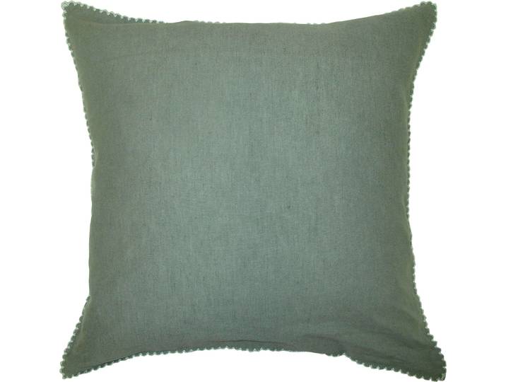 Kissenbezug FLEURESSE Provence , grün (salbei), B:40cm L:40cm, Leinen, Obermaterial: 50% Baumwolle, 50% Leinen, Kissenbezüge, Kissenbezug, Leinen, Premium Qualität, kühlende Stoff