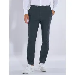 emilio adani Herren Anzug-Hose slim fit Blau kariert - 50
