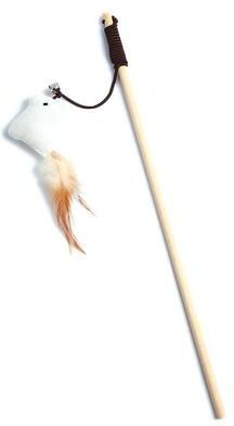 Discount Dollar Deals Interactive Feather Wand Toy For Cats Colorful Fun Pet Toy For Kittens, Ideal For Playtime Bonding chick