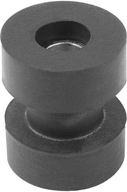 KIPP Amortisseur de vibrations deux pièces D=31,8 H=31,8 acier galvanisé néoprène (K1907.31831835)