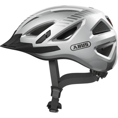 Fahrradhelm ABUS "URBAN-I 3.0" Gr. L, silber (signal silber), Helme, L Kopfumfang: 56cm - 61cm