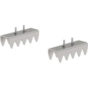 MUNK Leiterfußplatte 19224, Kralle, für Holmhöhe 58mm / 73mm / 85mm & 98 mm, 2 Stück