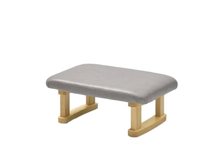 QAUUCP Fußhocker für Wohnzimmer Moderne minimalistische Bürosofa-Beinstütze Kreativer Fußhocker, multifunktionaler Schreibtischstuhl aus Holz mit Fußstütze for die Freizeit zu Hause(Color2)
