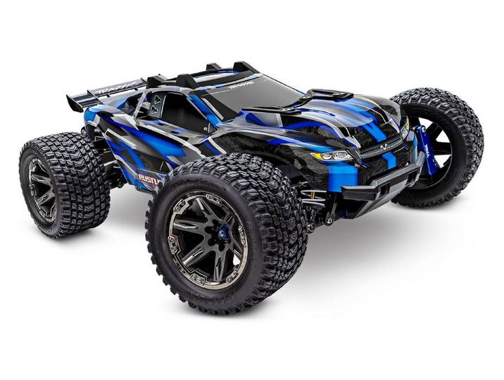 Traxxas RC-Buggy Traxxas RC Rustler 4x4 VXL Ultimate Brushless blau 1:10 RTR