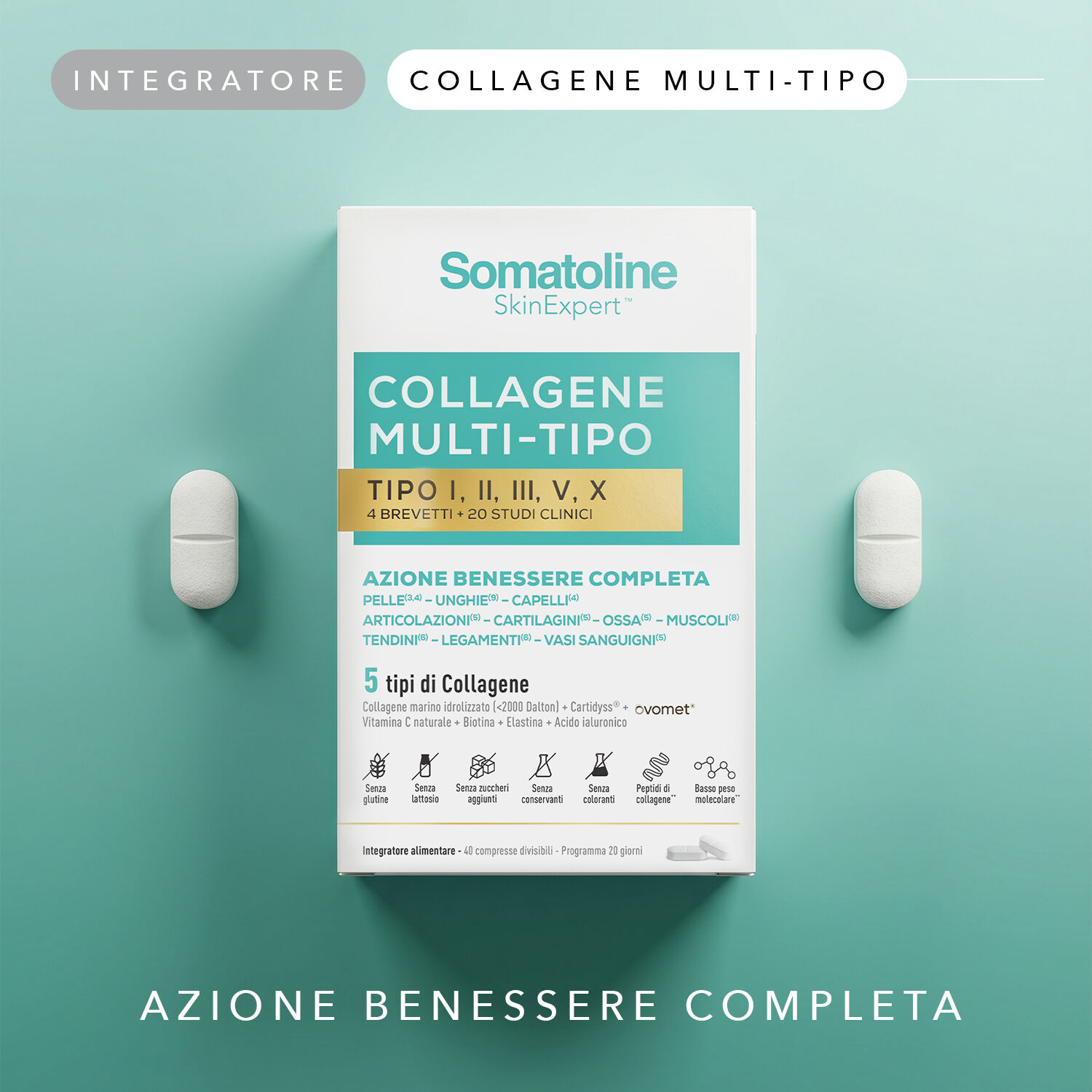 OLYOS ITALIA Srl Somatoline Collagene Multi, 40 Compresse