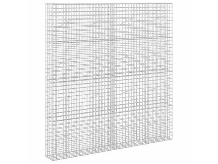 Gabionen aus verzinktem Stahl, 200 x 200 x 200 cm, Netz 5 x 5 cm 5 mm Draht, Haken und Clips, Mauer oder Blumenbeet, Garten, Terrasse, Außenbereich