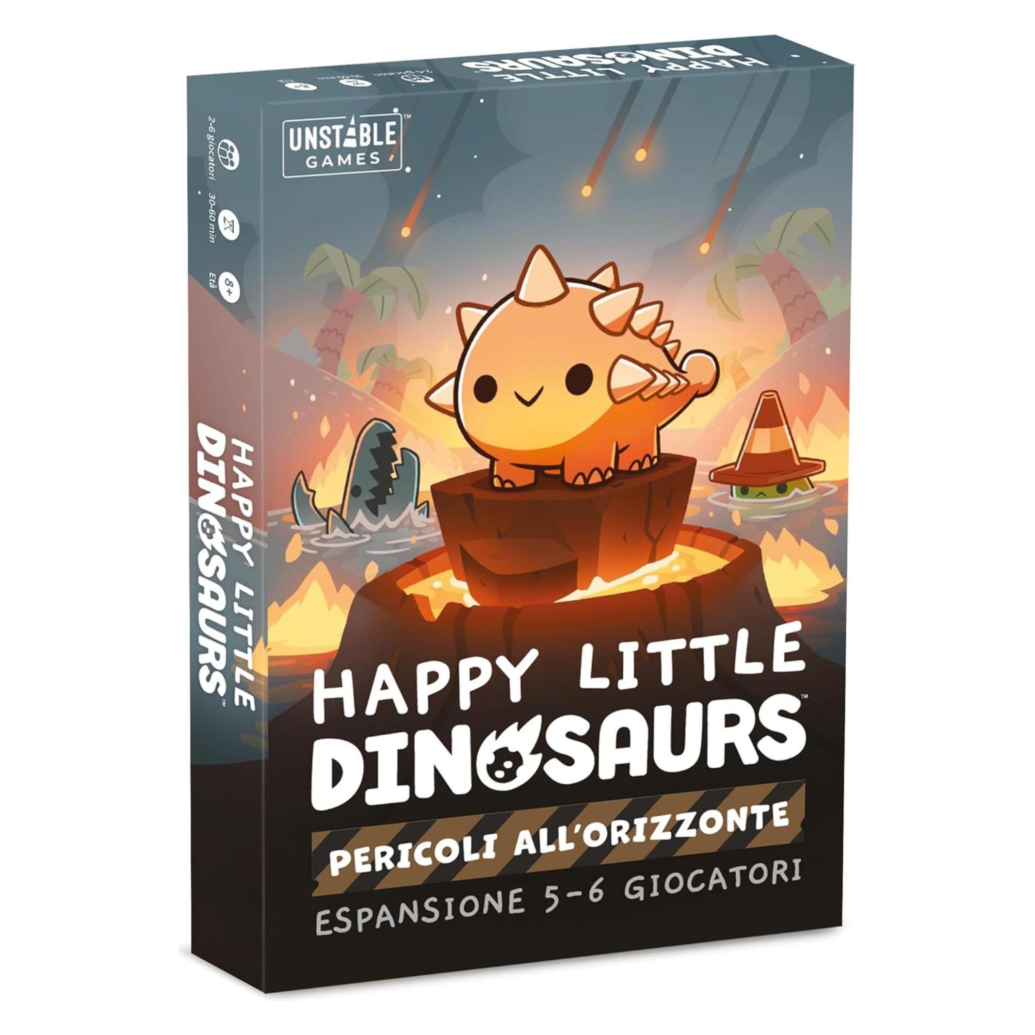 Asmodée Glückliche kleine Dinosaurier: Gefahren am Horizont (Italienisch, 5 - 6 Spieler) (8596)