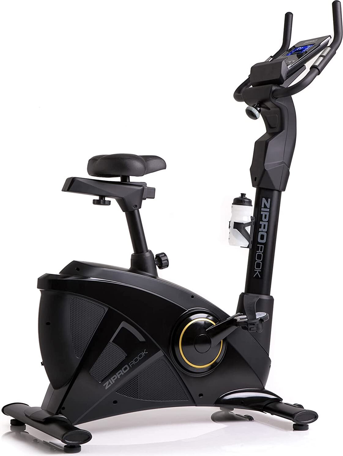 Zipro Ergometer Heimtrainer Rook Gold - Bluetooth Fitnessbike kompatibel mit Kinomap iConsole+ Elektrischer Widerstand (Watt/HRC) Belastbar & USB