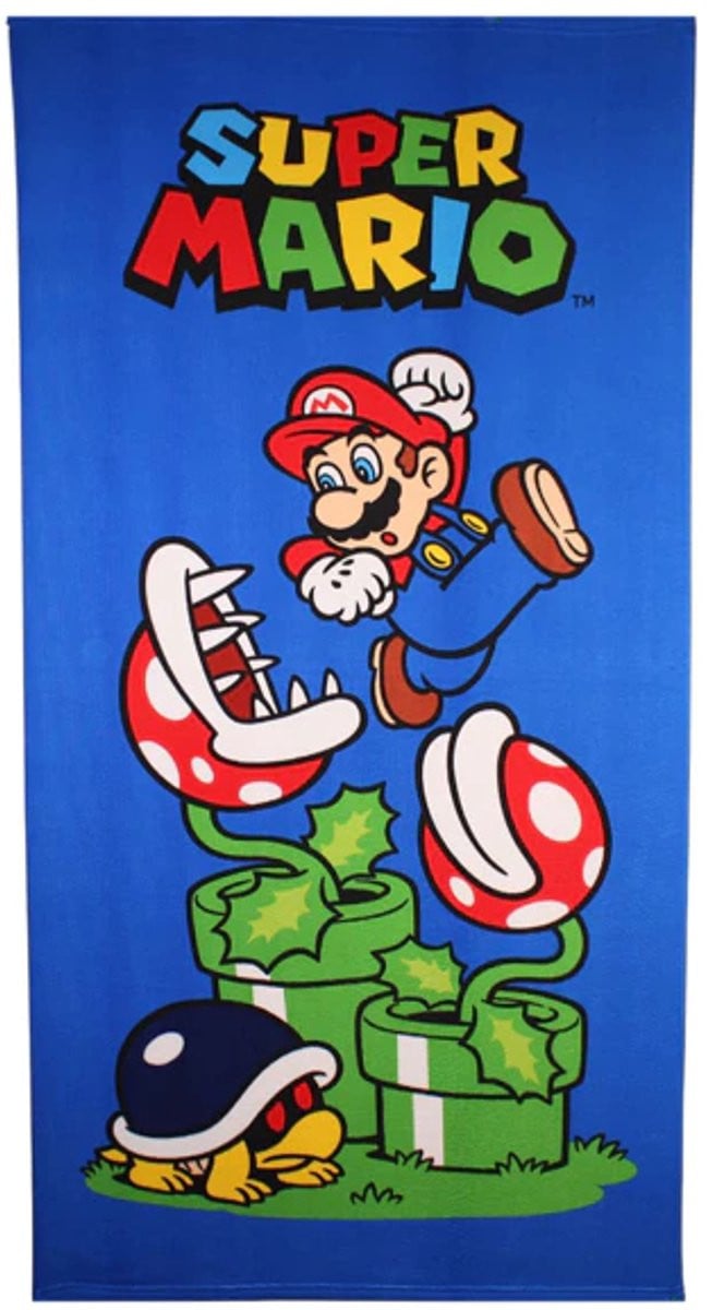 Super Mario Party strandhanddoek voor volwassenen, 140 x 70 cm