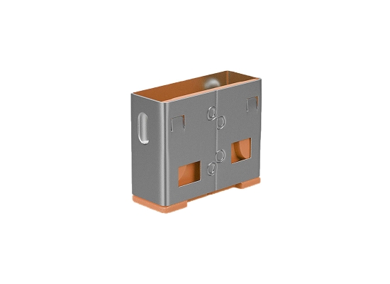 Lindy 40463 USB-A Port Schloss, ORANGE, 10x Schloss