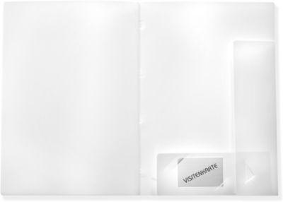 FolderSys Angebotsmappe PP, für DIN A4, 10 Sichthüllen, 10 Stück, weiß