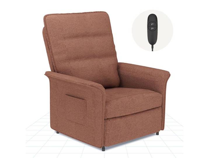FlexiSpot Fauteuil de Relaxation Fauteuil Inclinable avec Dossier Réglable 105°-155° Beige