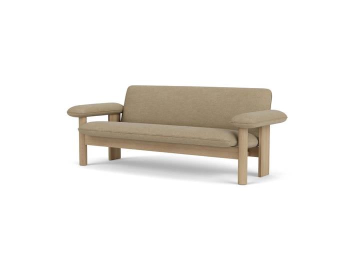 Audo Copenhagen Canapé 2 places Brasilia Natural oak-Audo Bouclé 02