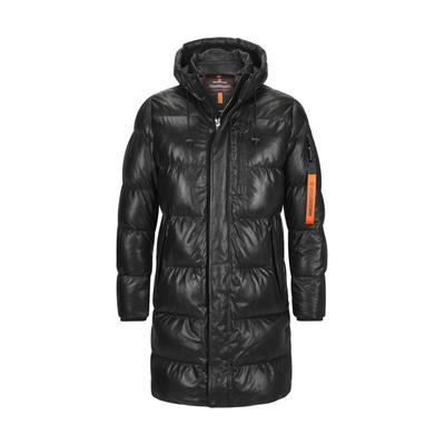 Funktionsjacke MILESTONE "MSPiero", Herren, Gr. 50, schwarz, Casual, regular fit, Jacken Funktionsjacke, Kapuze mit Tunnelzug