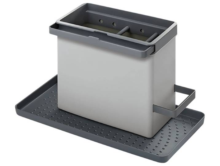 Utensilienbehälter COOK Edelstahl grau